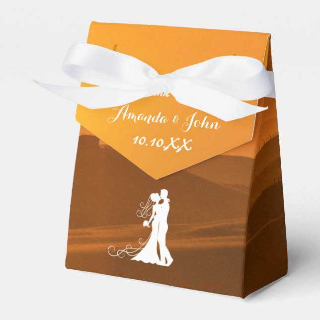 Tuscan Italy Wedding Favour Thank You Favor Box (Front Side)