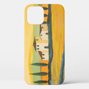 Tuscan landscape, private painter, acrylic paintin iPhone 12 case
