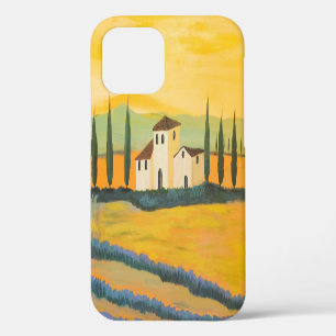 Tuscan landscape, private painter, acrylic paintin iPhone 12 case