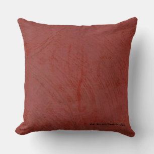 Tuscan Red Faux Finish Pattern Throw Pillows