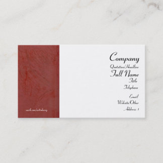 Tuscan Red Wrapped Business Cards