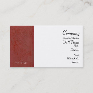 Tuscan Red Wrapped Business Cards