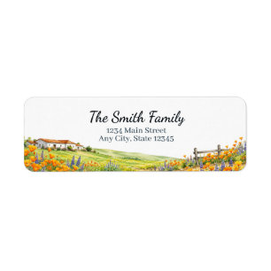 Tuscan Return Address Labels Personalized