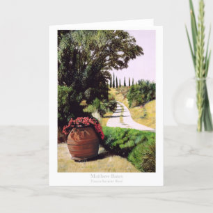 Tuscan Summer Road by Matthew Bates Card