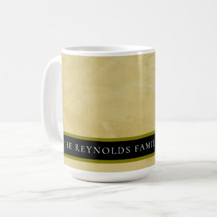 Tuscan Sun Venetian Plaster Custom Family Coffee Mug