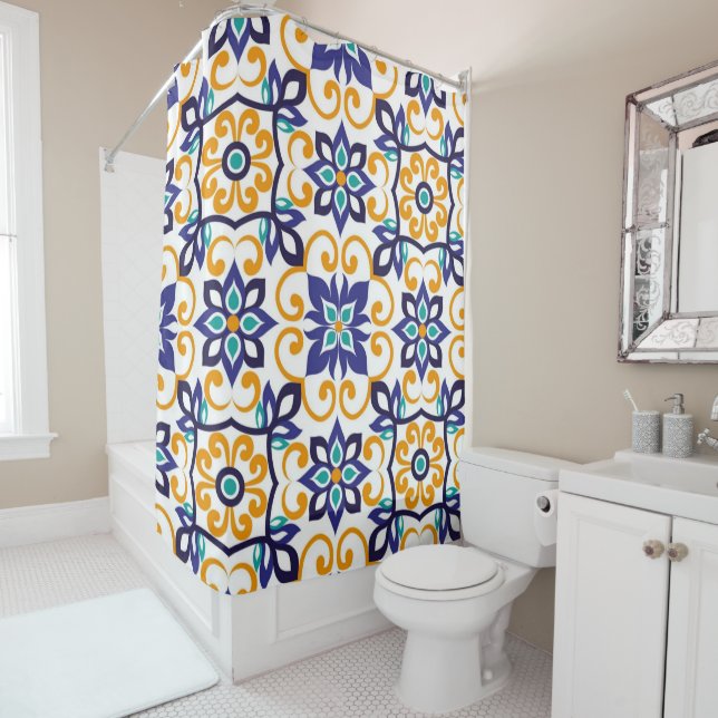 Tuscan Verve Vibrant Scrollwork  Mediterranean  (In Situ)