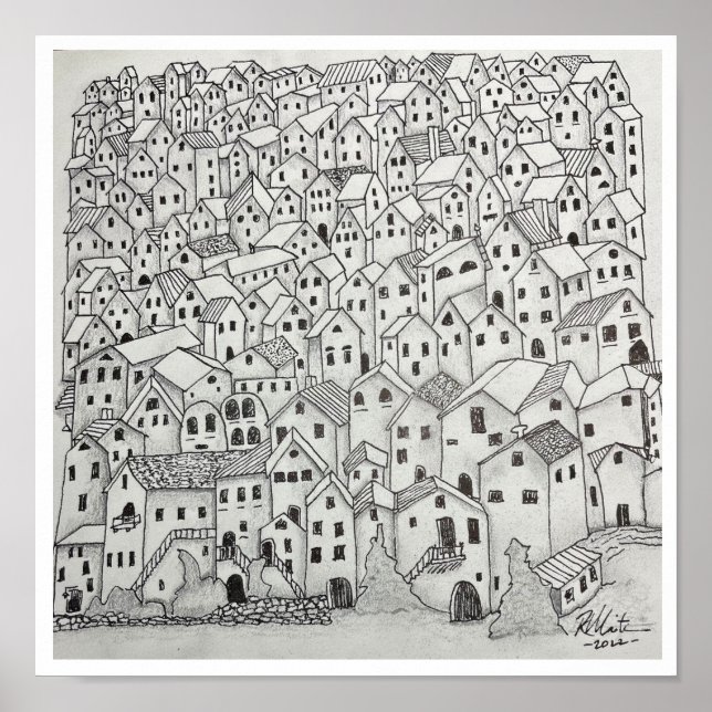 Tuscan Village Poster (Front)