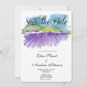 Tuscan Vineyard Save the Date Invitation