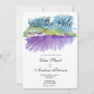 Tuscan Vineyard Save the Date Invitation