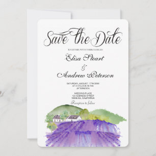 Tuscan Vineyard Save the Date Invitation