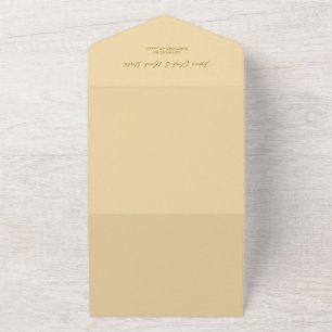 Tuscan Watercolor Destination Wedding Invitation