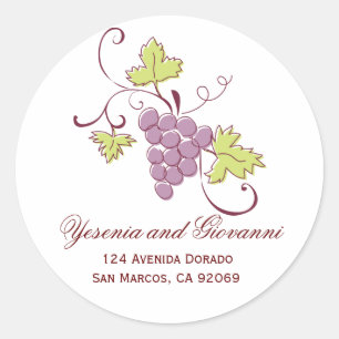 Tuscan Wedding Address Labels