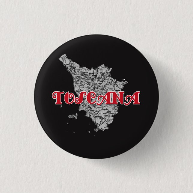 Tuscany 1 Inch Round Button (Front)