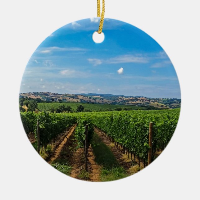 Tuscany 6 ceramic ornament (Front)