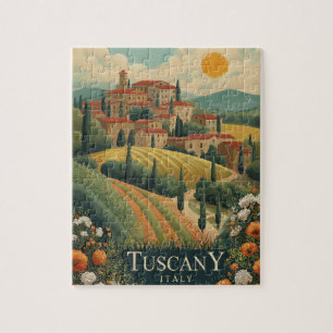Tuscany at Sunset - Italy Travel Jigsaw Puzzle