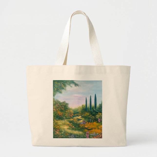 Tuscany Atmosphere 1996 Large Tote Bag (Front)