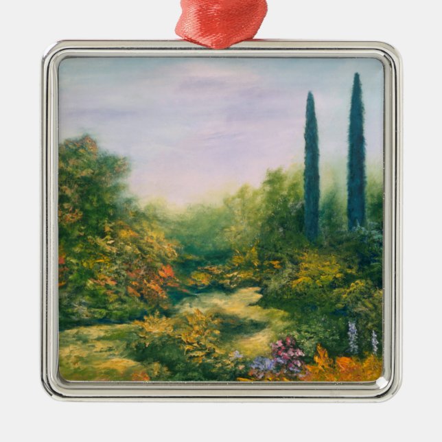 Tuscany Atmosphere 1996 Metal Ornament (Front)