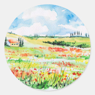 Tuscany Classic Round Sticker