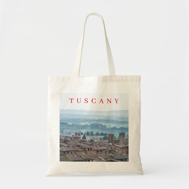 Tuscany Hills view tote bag (Front)