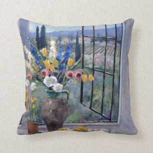 Tuscany Hillside II Throw Pillow