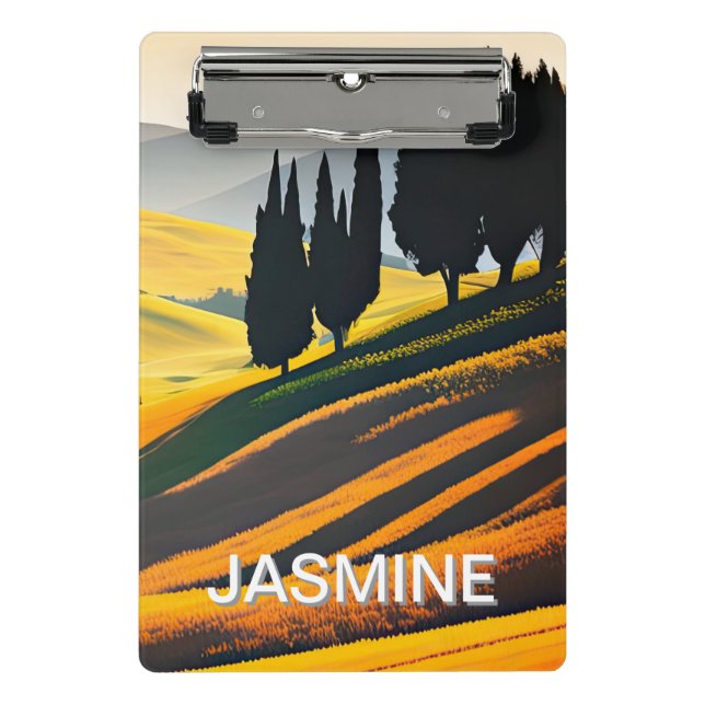 Tuscany Hillside Landscape Mini Clipboard (Front)
