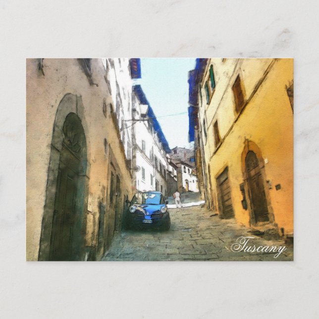 Tuscany.Italy. Cortona. Postcard (Front)