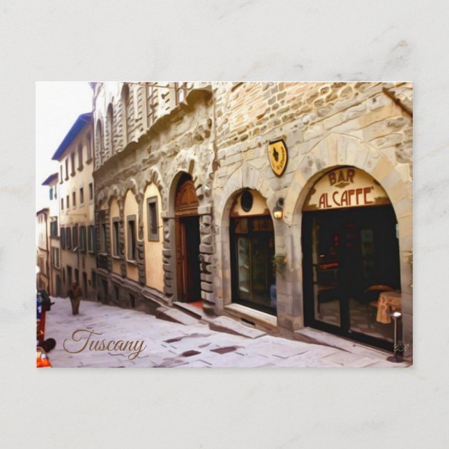 Tuscany. Italy. Cortona. Postcard (Front)