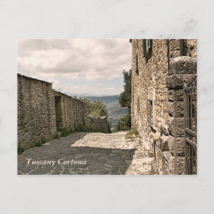 Tuscany. Italy. Cortona Postcard