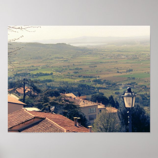 Tuscany. Italy. Cortona Poster (Front)