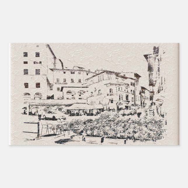 Tuscany.Italy. Cortona. Sticker (Front)