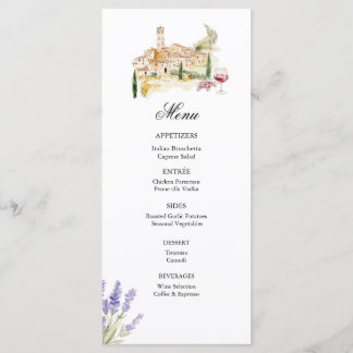 Tuscany Italy | Italian Food | Rehearsal Dinner Menu