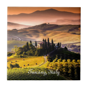 Tuscany, Italy - landscape photograph Tile