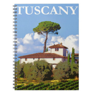 Tuscany Italy Poster Notebook