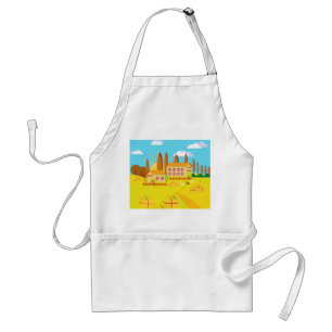 Tuscany Italy Standard Apron
