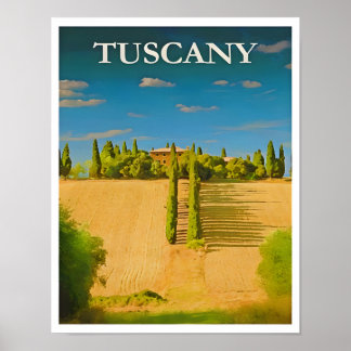 Tuscany-Italy Travel Poster