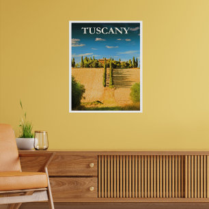 Tuscany, Italy travel poster