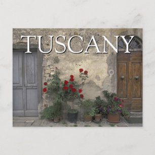 Tuscany, Italy   Tuscan Doorway   Thank You Postcard