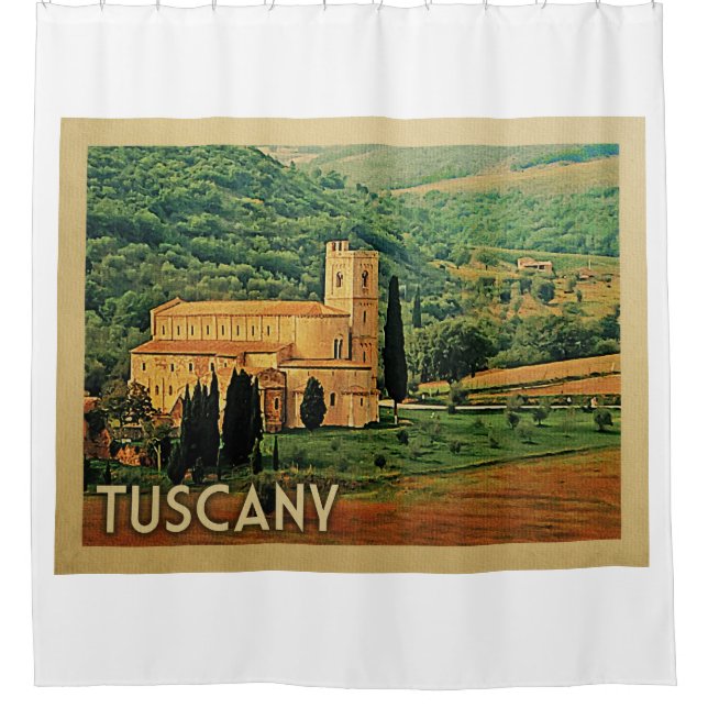 Tuscany Italy Vintage Travel (Front)