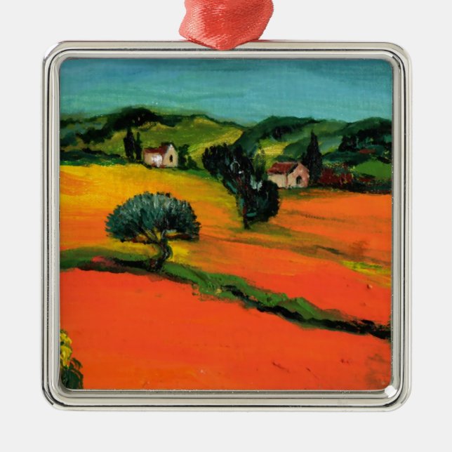 TUSCANY LANDSCAPE METAL ORNAMENT (Front)