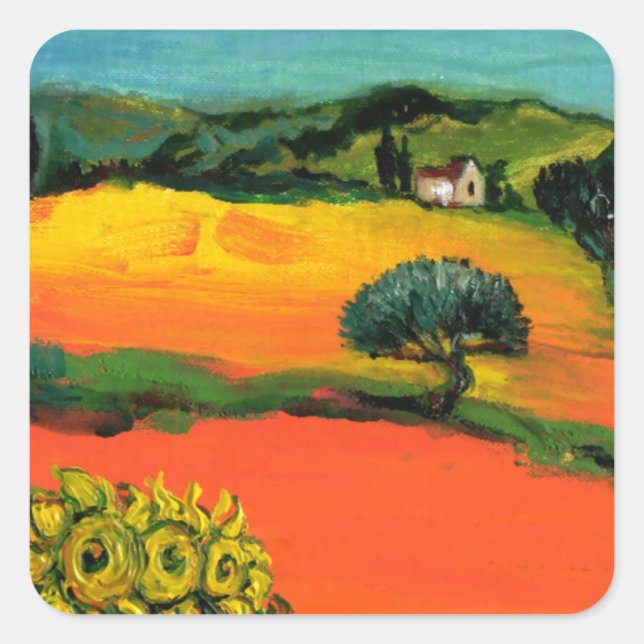 TUSCANY LANDSCAPE square Square Sticker (Front)