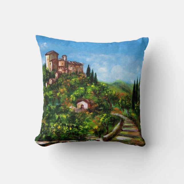 TUSCANY LANDSCAPE THROW PILLOW (Front)