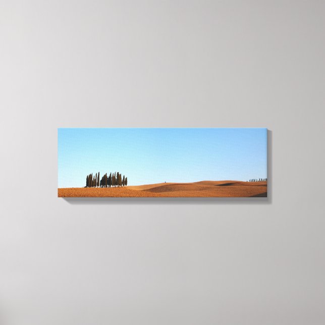Tuscany landscape with cypresses panorama canvas (Front)