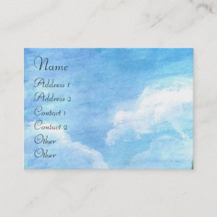 TUSCANY LANDSCAPE WITH GREEN HILLS BUSINESS CARD