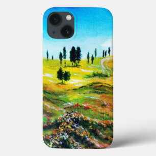 TUSCANY LANDSCAPE WITH POPPIES iPhone 13 CASE