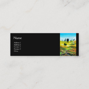 TUSCANY LANDSCAPE WITH POPPIES MINI BUSINESS CARD