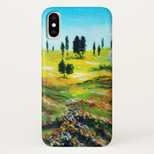 TUSCANY LANDSCAPE WITH POPPIES ,particular iPhone X Case