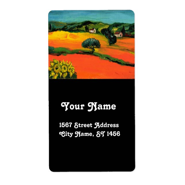 TUSCANY LANDSCAPE WITH SUNFLOWERS (Front)
