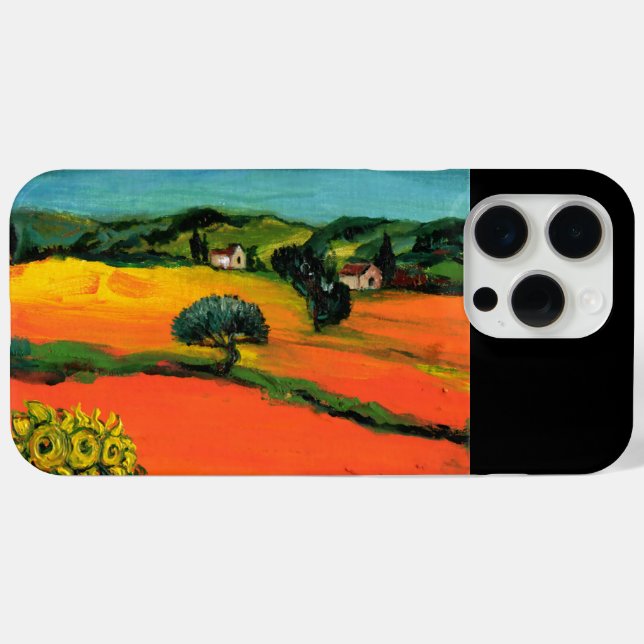 TUSCANY LANDSCAPE WITH SUNFLOWERS Case-Mate iPhone CASE (Back (Horizontal))