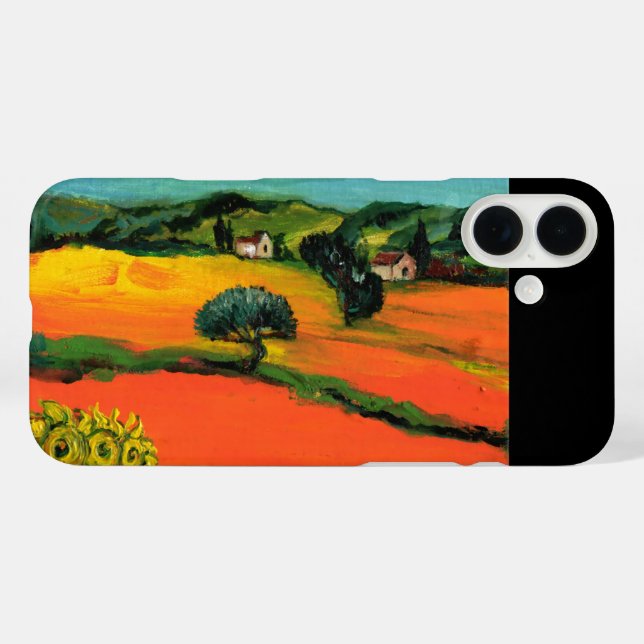 TUSCANY LANDSCAPE WITH SUNFLOWERS Case-Mate iPhone CASE (Back (Horizontal))