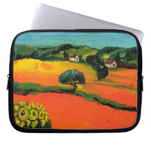 TUSCANY LANDSCAPE WITH SUNFLOWERS LAPTOP SLEEVE